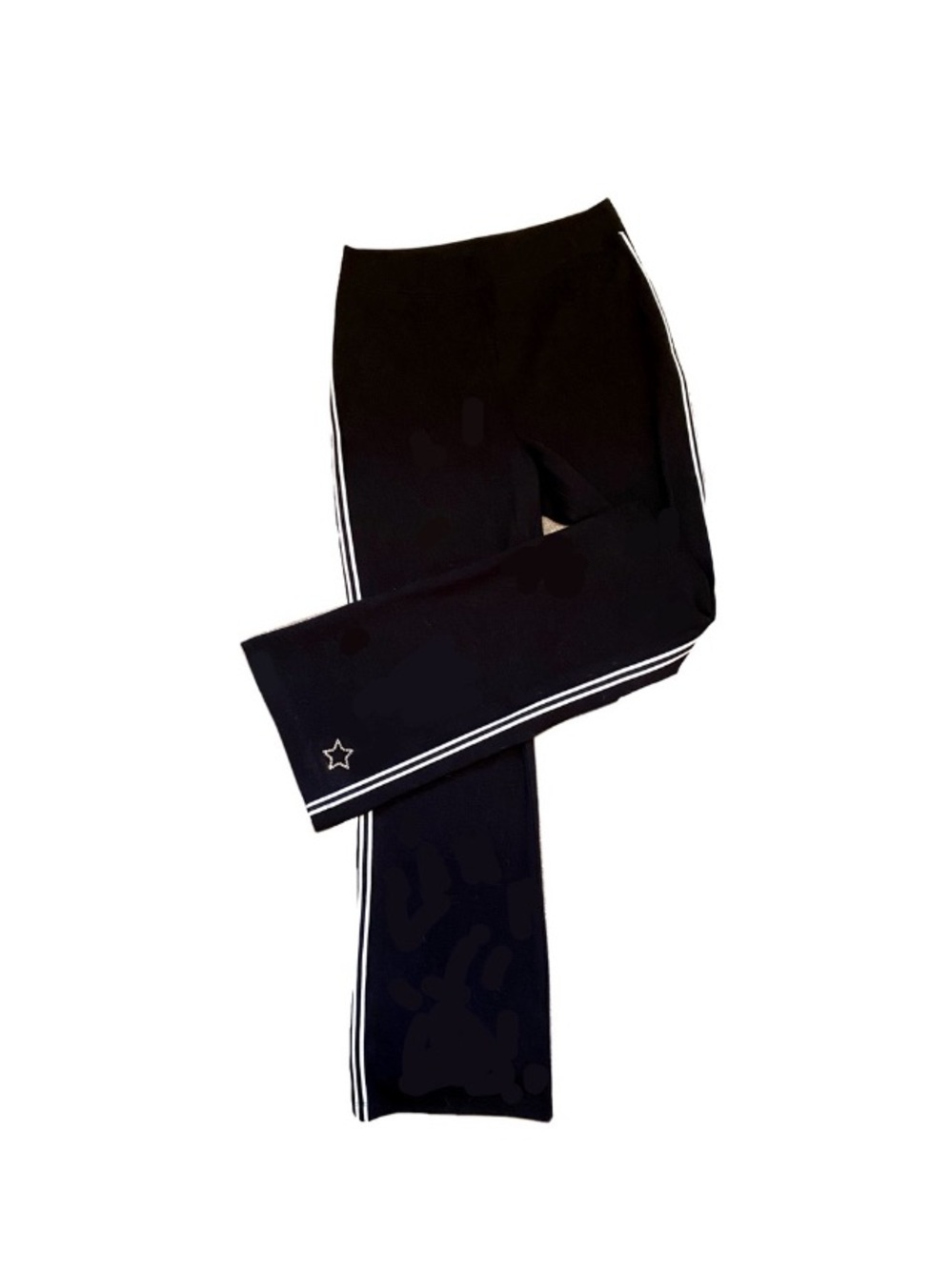 Y2K Black Tracksuit Pants Cotton Sweatpants